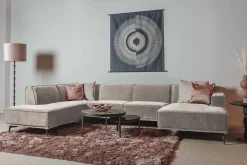 HUUS Zitbanken*Bank Denemarken – Chaise longue + Ottoman + 2,5-zits