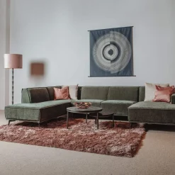 HUUS Zitbanken*Bank Denemarken – Chaise longue + Ottoman + 2,5-zits