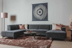 HUUS Zitbanken*Bank Denemarken – Chaise longue + Ottoman + 2,5-zits