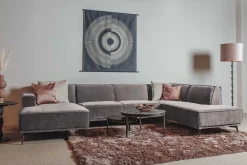 HUUS Zitbanken*Bank Denemarken – Chaise longue + Ottoman + 2,5-zits