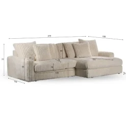 HUUS Hoekbanken|Zitbanken*Bank Lindy 3-zits