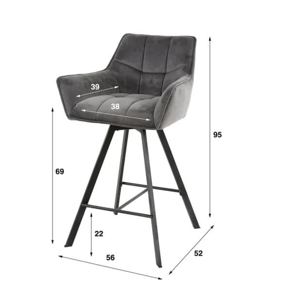 HUUS Barstoelen*Barstoel Rikki (per 2 stuks)