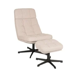 HUUS Draaifauteuil*Draaifauteuil Alvar + Hocker