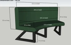 HUUS Eetkamerbanken*Eetkamerbank Soof