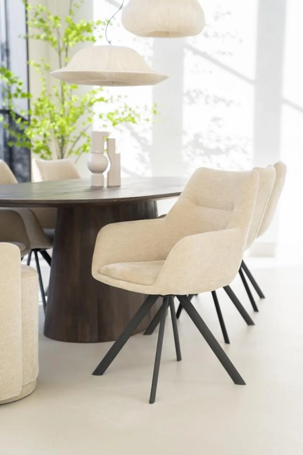 HUUS Eetkamerstoelen*Eetkamerstoel Bliss met armleuning (per 2 stuks)