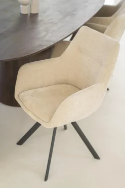 HUUS Eetkamerstoelen*Eetkamerstoel Bliss met armleuning (per 2 stuks)