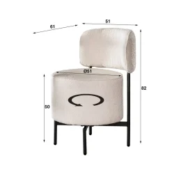 HUUS Eetkamerstoelen*Eetkamerstoel Curby (per 2 stuks)