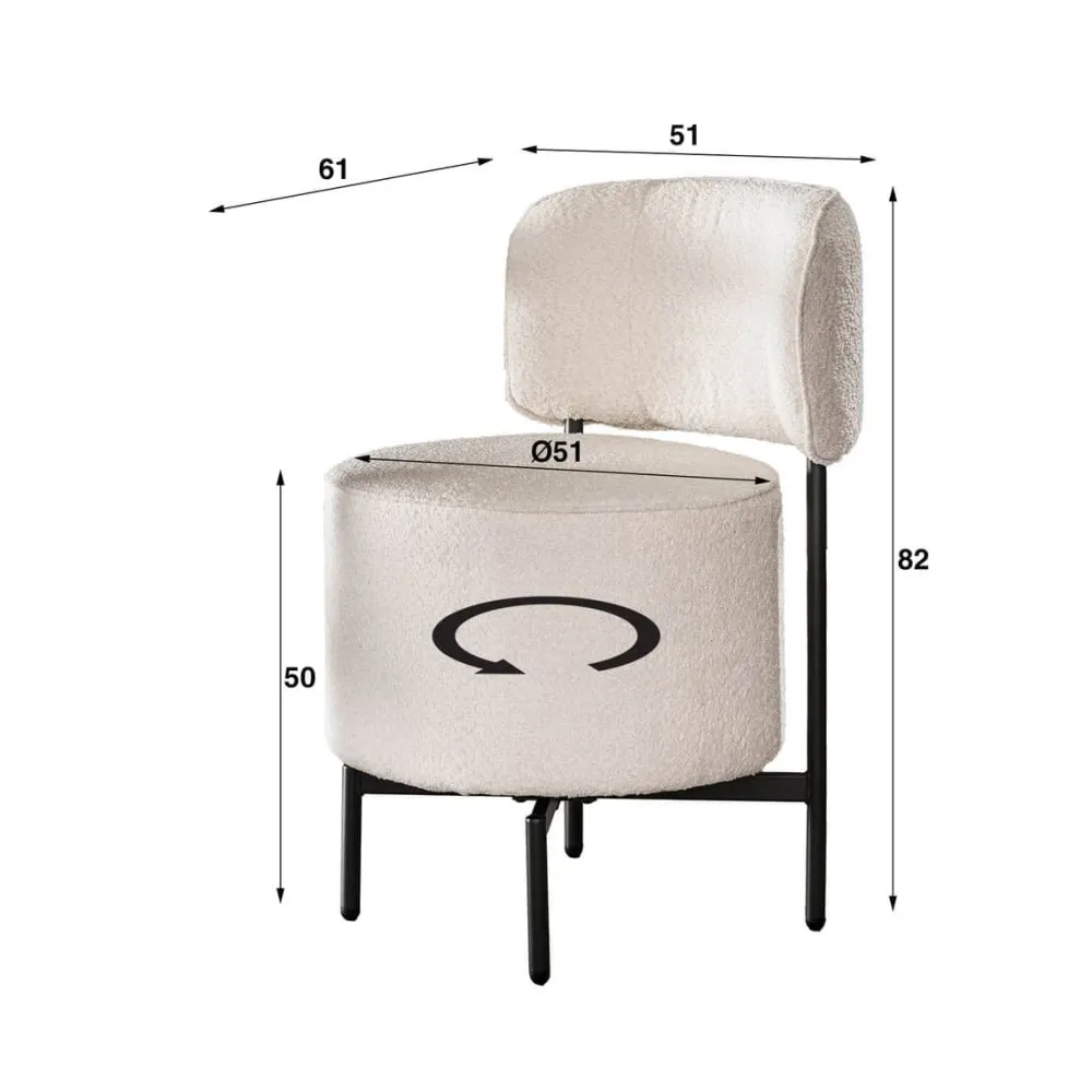 HUUS Eetkamerstoelen*Eetkamerstoel Curby (per 2 stuks)