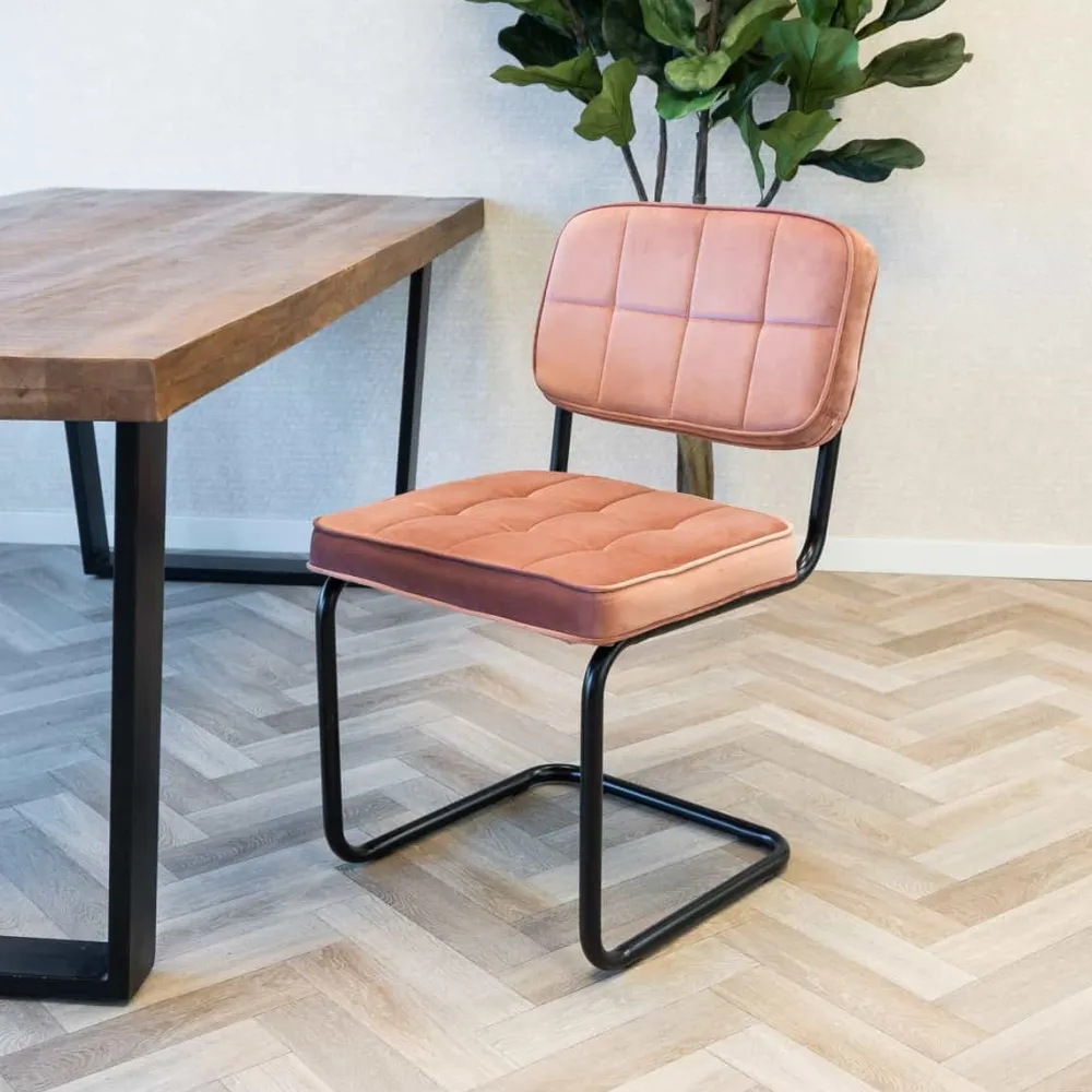 HUUS Eetkamerstoelen*Eetkamerstoel Ivy Buisframe Kick (per 2 stuks)