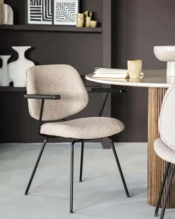HUUS Eetkamerstoelen*Eetkamerstoel Lynn met armleuning