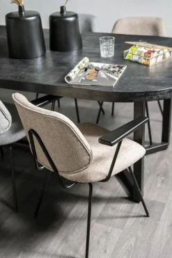 HUUS Eetkamerstoelen*Eetkamerstoel Lynn met armleuning