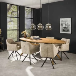 HUUS Eetkamerstoelen*Eetkamerstoel Rikki (per 2 stuks)