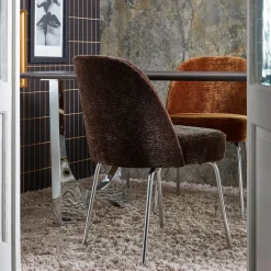 HUUS Eetkamerstoelen*Eetkamerstoel Vogue – Chroom