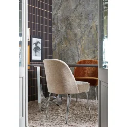 HUUS Eetkamerstoelen*Eetkamerstoel Vogue – Chroom