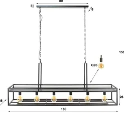 HUUS Hanglampen*Hanglamp Doris