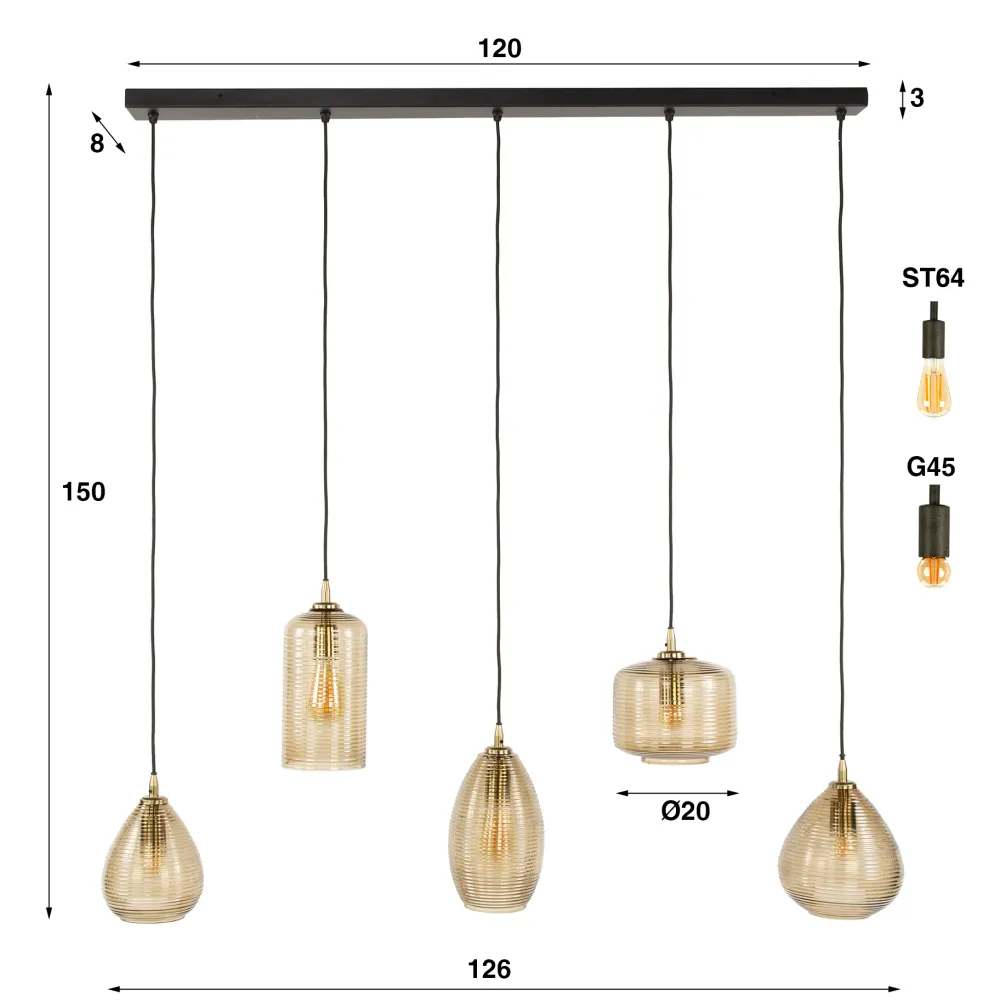 HUUS Hanglampen*Hanglamp Jennifer