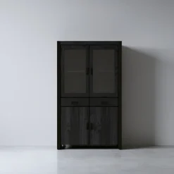 HUUS Opbergkasten*Kast Britt zwart hoog