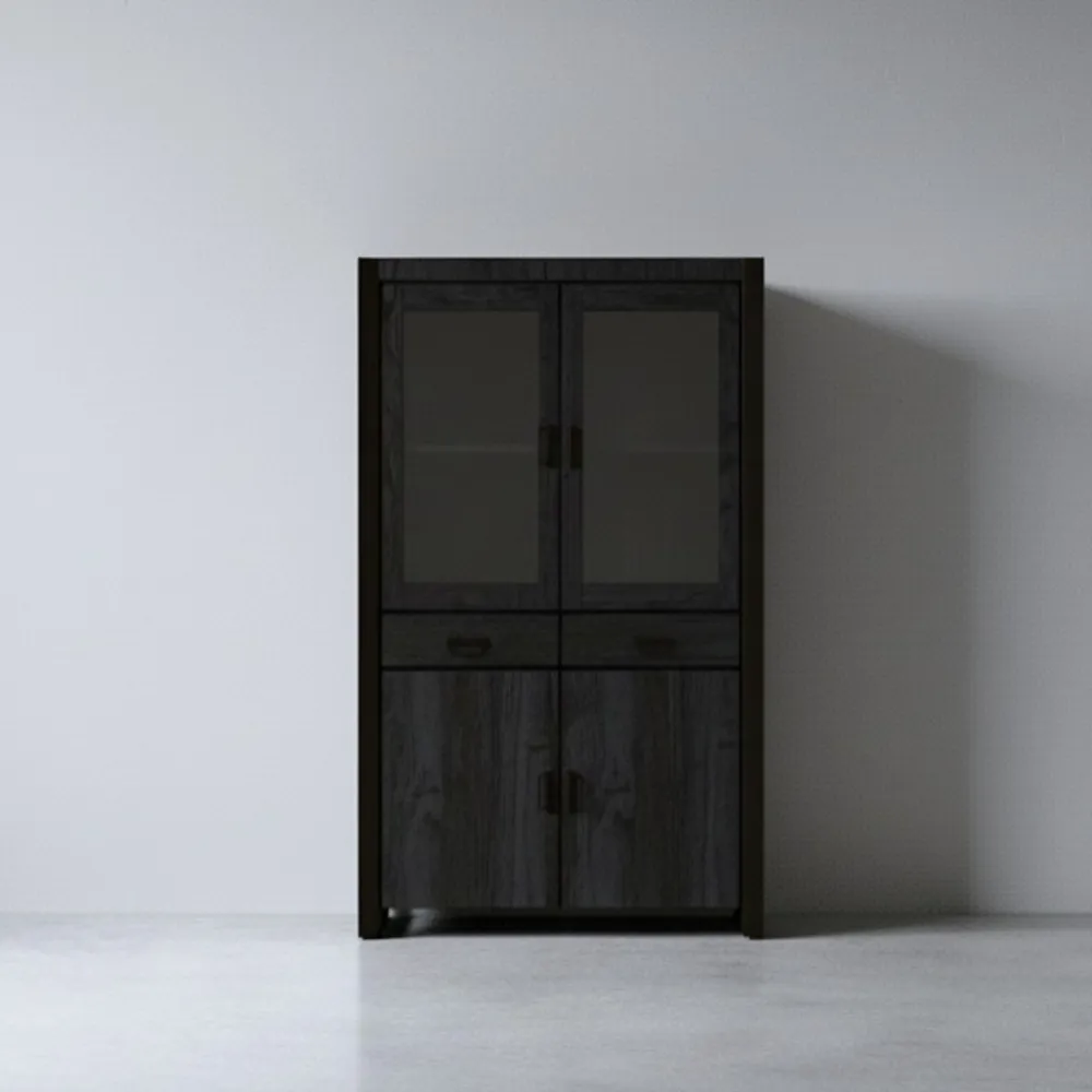 HUUS Opbergkasten*Kast Britt zwart hoog