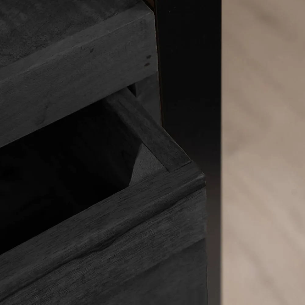 HUUS Opbergkasten*Kast Britt zwart hoog