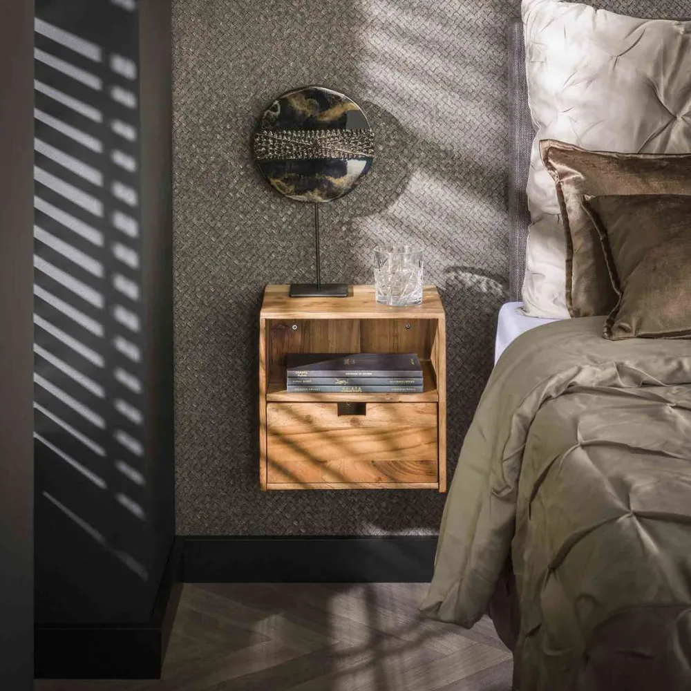 HUUS Nachtkastjes*Nachtkastje Ebony – Set van 2