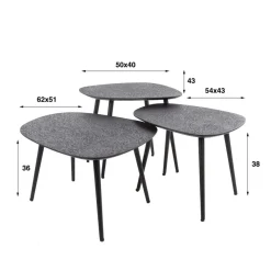 HUUS Salontafels*Salontafelset Bettie