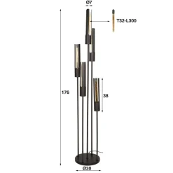 HUUS Vloerlampen*Vloerlamp Carolien