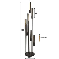 HUUS Vloerlampen*Vloerlamp Carolien