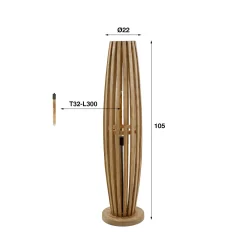 HUUS Vloerlampen*Vloerlamp Oase