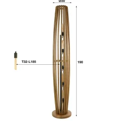 HUUS Vloerlampen*Vloerlamp Oase